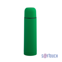 Термос "Крит" 500 мл, покрытие soft touch (зеленый)