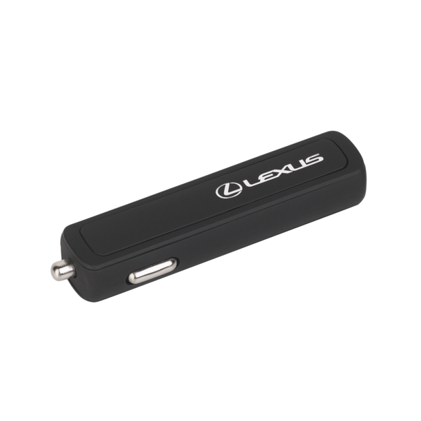 Автомобильное зарядное устройство "Slam" с 2-мя разъёмами USB, покрытие soft touch (черный) (Изображение 3)