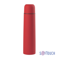 Термос "Родос", покрытие soft touch, 1 л. (красный)