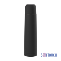 Термос "Родос", покрытие soft touch, 1 л. (черный)