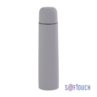 Термос "Родос", покрытие soft touch, 1 л. (серый)
