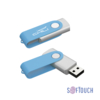 Флеш-карта "Vostok", объем памяти 16GB, покрытие soft touch# (голубой) (Изображение 1)
