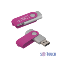 Флеш-карта "Vostok", объем памяти 16GB, покрытие soft touch# (фуксия)