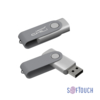 Флеш-карта "Vostok", объем памяти 16GB, покрытие soft touch# (серый) (Изображение 1)