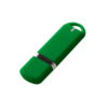 Флеш накопитель USB 2.0 Memo 16GB, пластик Софт Тач, зеленый/зеленый (Изображение 1)
