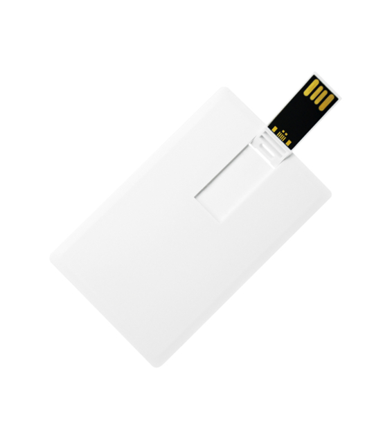 Флеш накопитель USB 2.0 в виде кредитной карты 32GB, пластик, белый (Изображение 3)