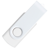 Флеш накопитель USB 2.0 Twister Assembly 16GB, пластик Софт Тач/металл, белый/белый (Изображение 2)