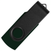 Флеш накопитель USB 2.0 Twister Assembly 16GB, пластик Софт Тач/металл, черный/черный (Изображение 2)