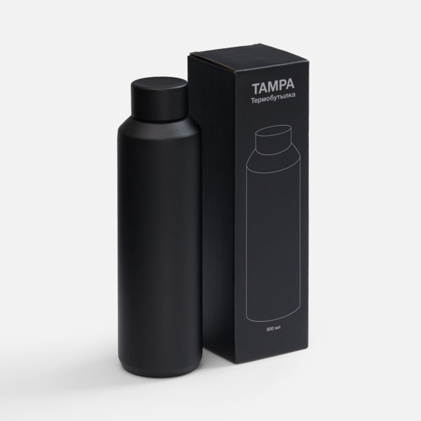Термобутылка Tampa, ver.2, черная (Изображение 4)