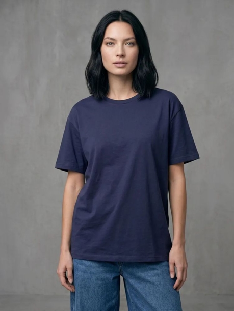 Футболка Basic, темно-синяя, размер XXL (Изображение 6)