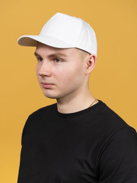 Бейсболка Basic, белая (Изображение 4)