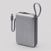 Внешний АКБ NRG Turbo Cable 20000 mAh, 22,5Вт 20000 mAh (графит)