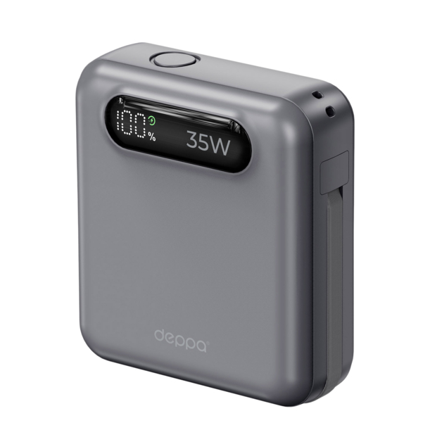 Внешний АКБ NRG Turbo Cable 10000 mAh, 35Вт (графит) (Изображение 4)
