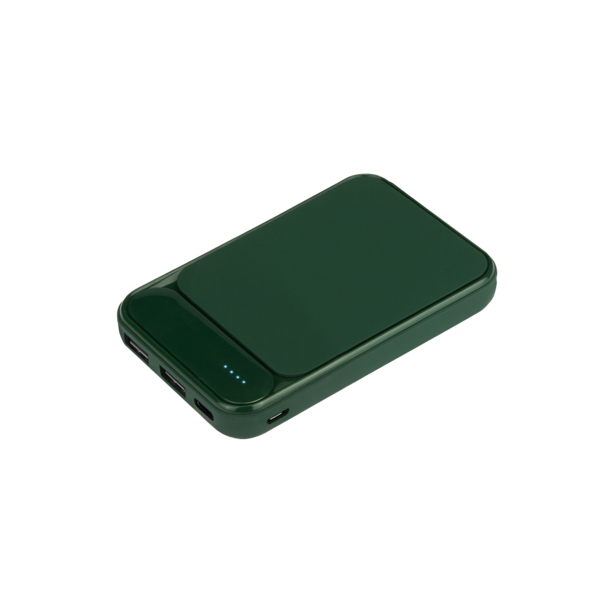 Внешний аккумулятор с подсветкой Старлайт PB (Starlight PB) 5000 mAh, зеленый (Изображение 1)
