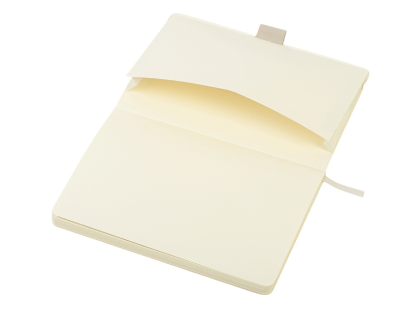 Блокнот А5 в гибкой обложке «Vision 2.0» soft-touch А5 (бежевый) (Изображение 5)