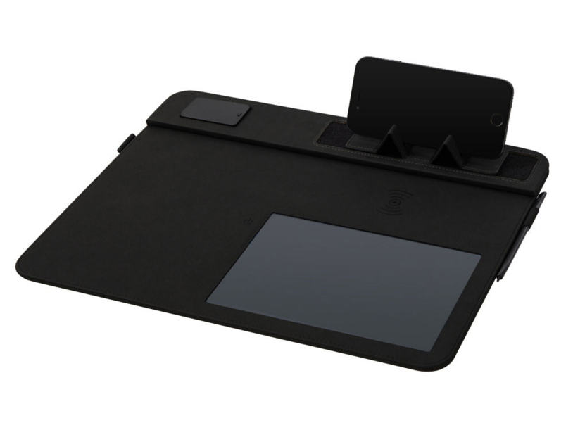 Многофункциональный коврик для мыши «Multi Pad» с беспроводной зарядкой и LCD экраном, 10 Вт (Изображение 5)