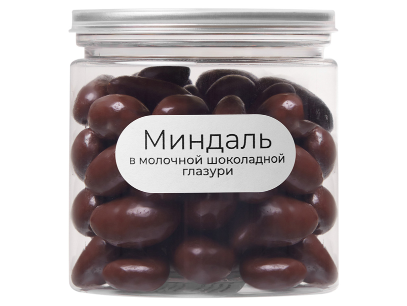 Миндаль в молочной шоколадной глазури «Glazura», 140 гр (коричневый) (Изображение 2)