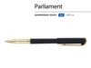 Ручка пластиковая шариковая «Parliament» (черный, золотистый) (Изображение 2)