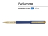 Ручка пластиковая шариковая «Parliament» (темно-синий/золотистый) (Изображение 2)