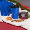 Подарочный набор LET IT JOY: перчатки сенсорные, термокружка, чай, синий (Изображение 1)