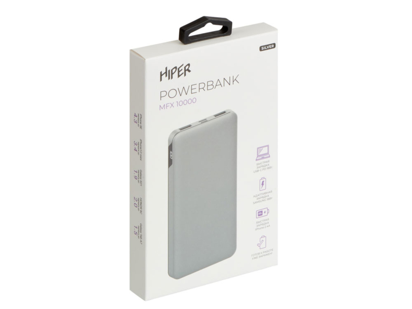 Портативный внешний аккумулятор «MFX», 10000 mAh (Изображение 5)