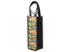 Чехол для бутылки из нетканого материала PET с возможностью полноцветной печати (черный) (Изображение 9)