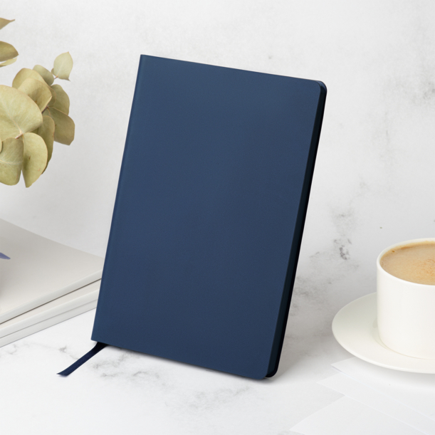 Ежедневник Латте софт-тач (Latte soft touch) недатированный, синий (без стикеров) (Изображение 11)