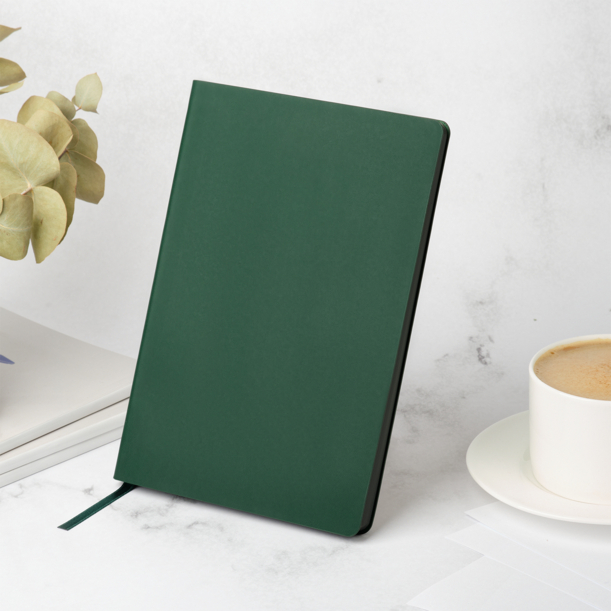 Ежедневник Латте софт-тач (Latte soft touch) недатированный, зеленый (без стикеров) (Изображение 12)