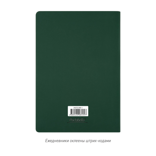 Ежедневник Латте софт-тач (Latte soft touch) недатированный, зеленый (без стикеров) (Изображение 14)