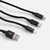 Кабель Triple Charge в футляре ver.2, черный (Изображение 3)