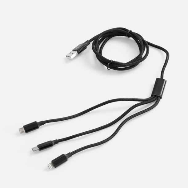 Кабель Triple Charge в футляре ver.2, черный (Изображение 2)