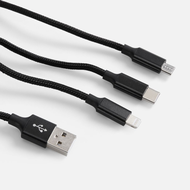 Кабель Triple Charge в футляре ver.2, черный (Изображение 3)