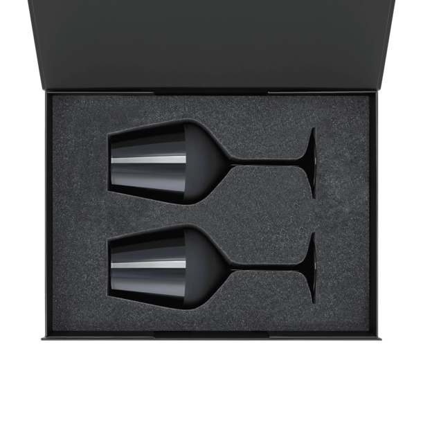 Подарочный набор 2 бокала для вина Блэк Эдишн (Black edition) в черной коробке (Изображение 2)