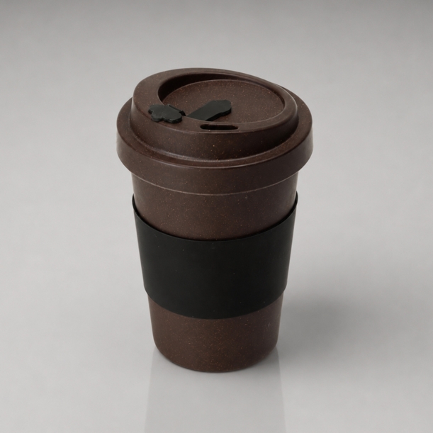 Стакан из кофе с силиконовой манжетой «Latte» (Изображение 1)