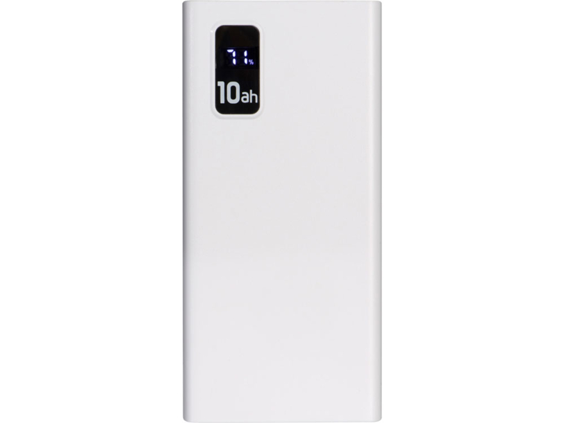Портативный внешний аккумулятор «FAST», 10000 mAh (белый) (Изображение 2)