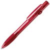 ALLEGRA LX, ручка шариковая с грипом, прозрачный красный, пластик (Изображение 1)