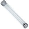 Футляр-тубус для одной ручки, прозрачный/серый, пластик, 15х2 см (Изображение 1)