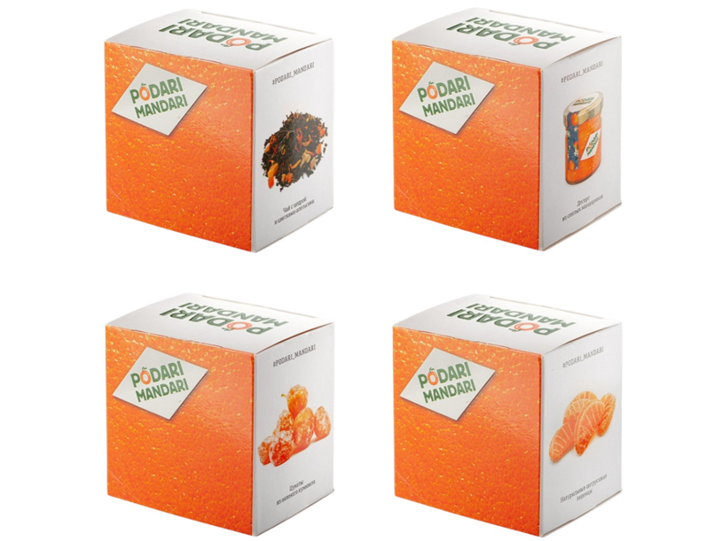 Подарочный набор с чаем и сладостями «ПодариМандари» (мультиколор) (Изображение 7)