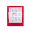 Календарь настольный на 2 года ; прозрачно-красный; 12,5х16 см; пластик; тампопечать, шелкография (Изображение 1)