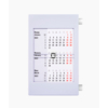 Календарь настольный на 2 года; серый с белым ; 18х11 см; пластик; шелкография, тампопечать (Изображение 1)