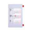 Календарь настольный на 2 года; серый с красным; 18х11 см; пластик; шелкография, тампопечать (Изображение 1)