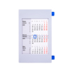 Календарь настольный на 2 года; серый с синим; 18х11 см; пластик; шелкография, тампопечать (Изображение 1)