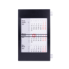 Календарь настольный на 2 года; черный с белым; 18х11 см; пластик; тампопечать, шелкография (Изображение 1)