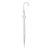 Зонт-трость с пластиковой ручкой, полуавтомат; белый; D=103 см; нейлон; шелкография (Изображение 1)