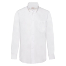 Рубашка &quot;Long Sleeve Oxford Shirt&quot;, белый_S, 70% х/б, 30% п/э, 130 г/м2