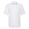 Рубашка "Short Sleeve Oxford Shirt", белый_M, 70% х/б, 30% п/э, 130 г/м2 (Изображение 1)