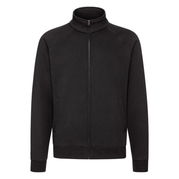 Толстовка "Sweat Jacket", черный_2XL, 70% х/б, 30% п/э, 280 г/м2 (Изображение 1)