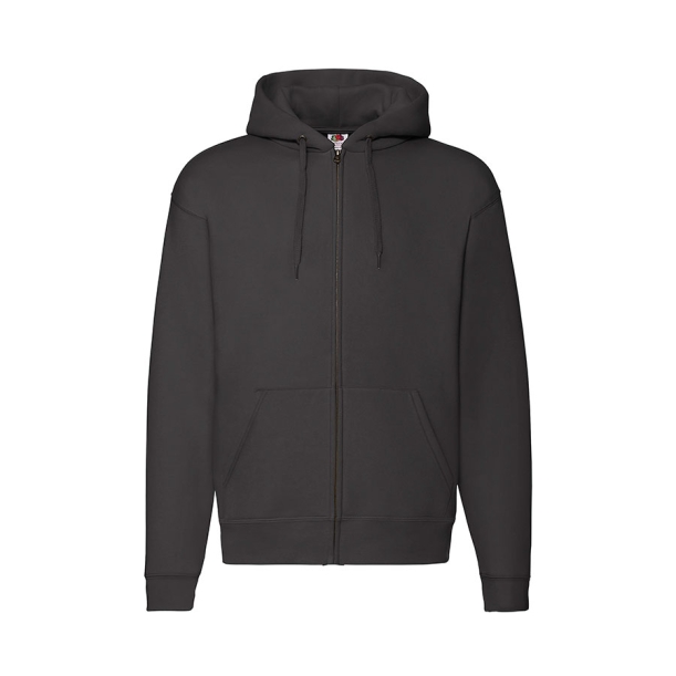 Толстовка мужская "PREMIUM HOODED SWEAT JACKET", черный_XL, 70% х/б, 30% п/э, 280 г/м2 (Изображение 1)