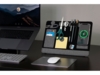 Складная подставка для ноутбука и органайзер для аксессуаров «Clipboard Pro» (серый) (Изображение 12)