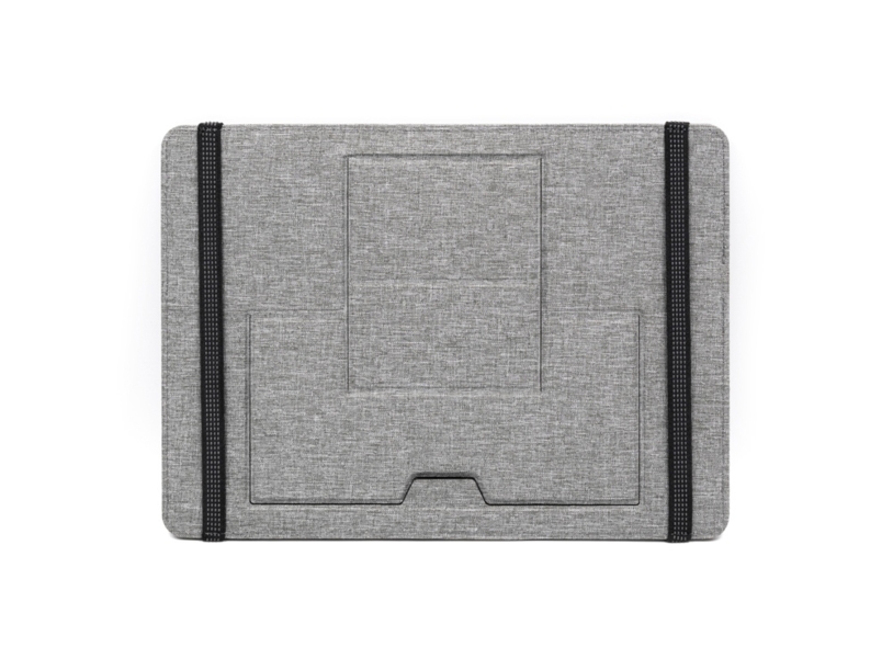 Складная подставка для ноутбука и органайзер для аксессуаров «Clipboard Pro» (серый) (Изображение 6)